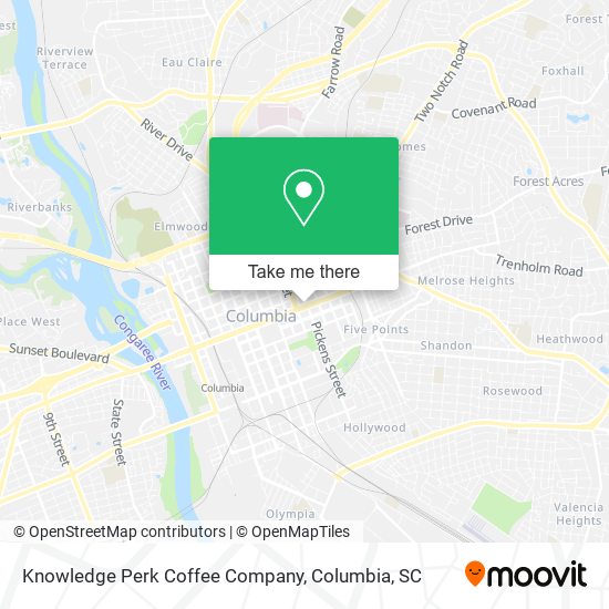 Knowledge Perk Coffee Company map