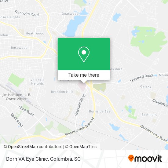 Dorn VA Eye Clinic map