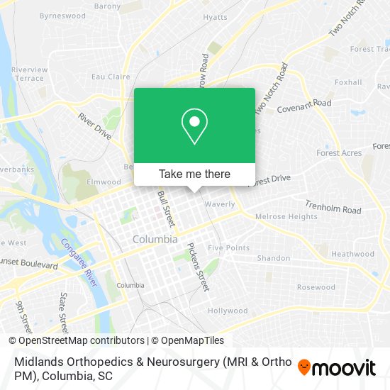 Mapa de Midlands Orthopedics & Neurosurgery (MRI & Ortho PM)