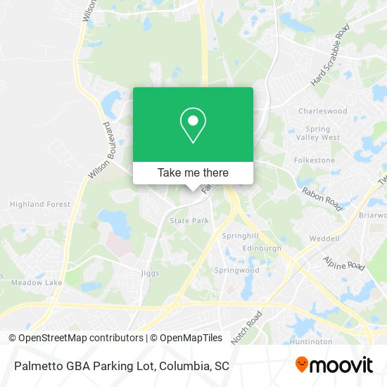 Palmetto GBA Parking Lot map