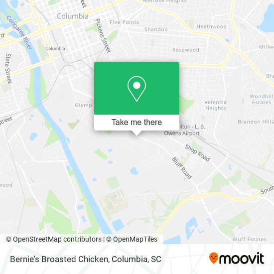 Mapa de Bernie's Broasted Chicken