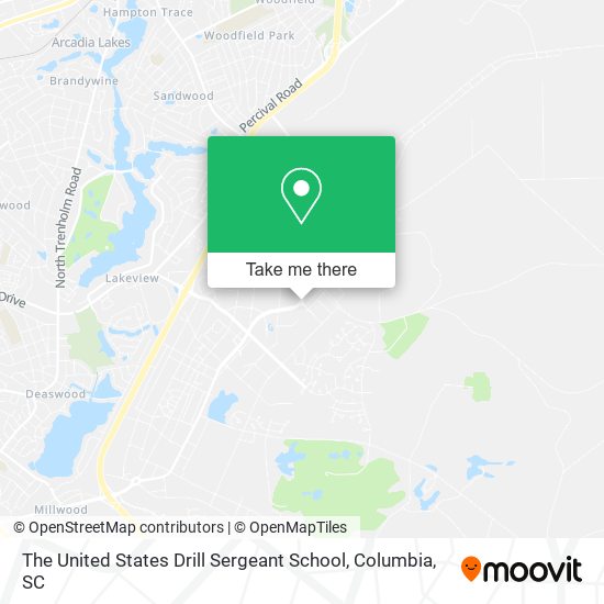 The United States Drill Sergeant School map