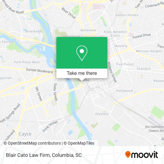 Blair Cato Law Firm map