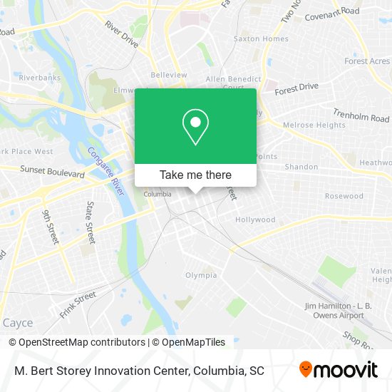 Mapa de M. Bert Storey Innovation Center
