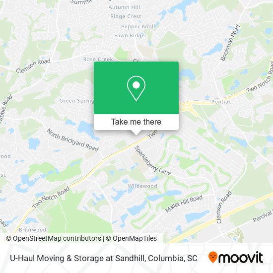 U-Haul Moving & Storage at Sandhill map