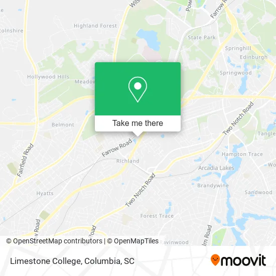 Limestone College map
