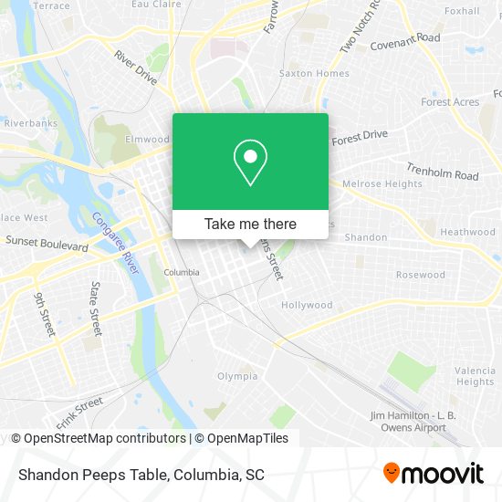 Shandon Peeps Table map