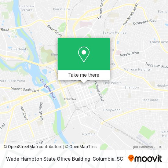 Wade Hampton State Office Building map