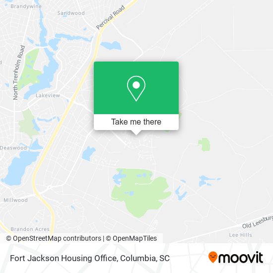 Mapa de Fort Jackson Housing Office