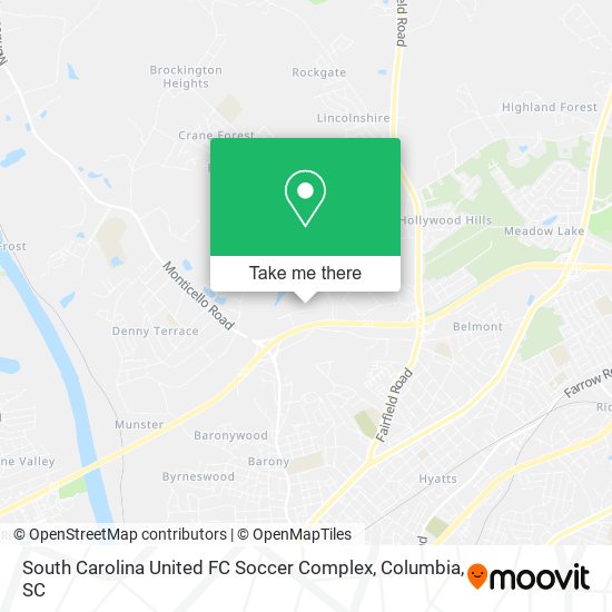 South Carolina United FC Soccer Complex map