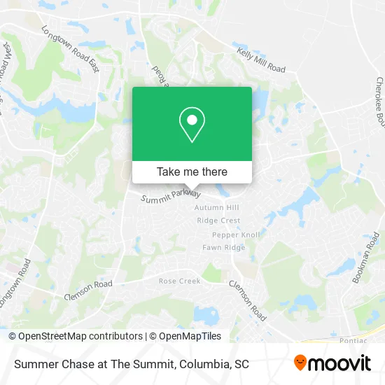 Summer Chase at The Summit map