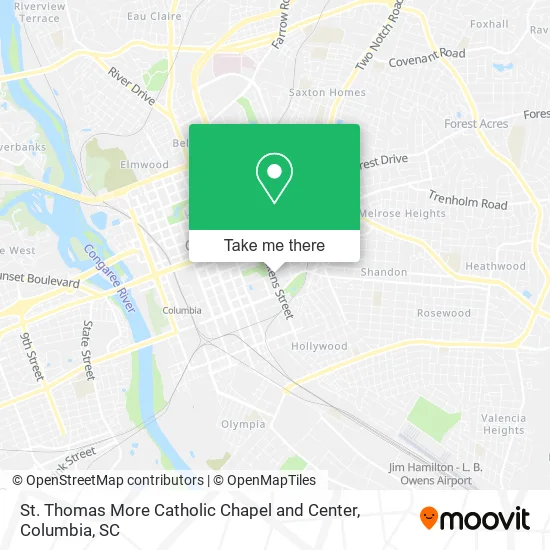 St. Thomas More Catholic Chapel and Center map