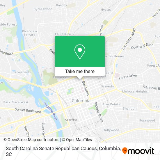 South Carolina Senate Republican Caucus map