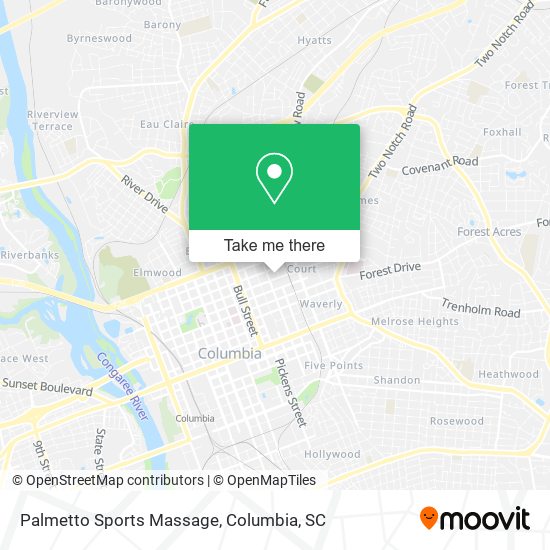 Palmetto Sports Massage map