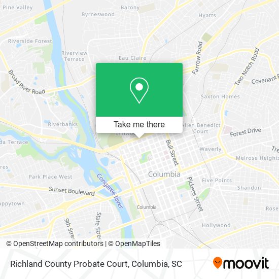 Mapa de Richland County Probate Court