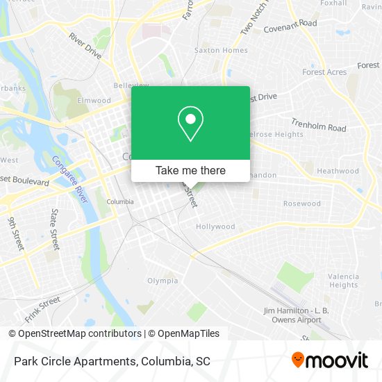 Mapa de Park Circle Apartments