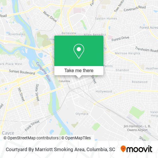 Mapa de Courtyard By Marriott Smoking Area