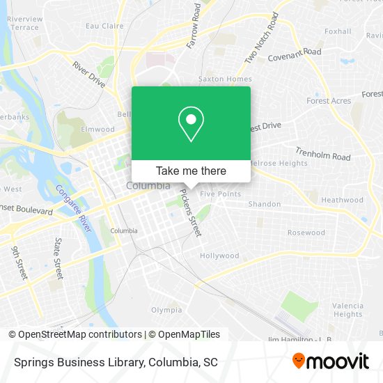 Springs Business Library map