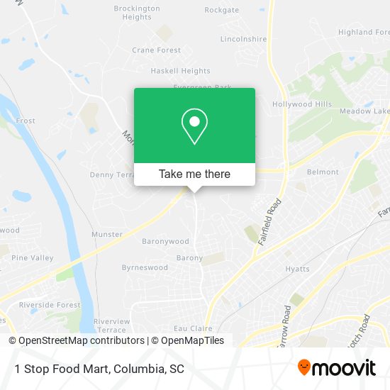 1 Stop Food Mart map