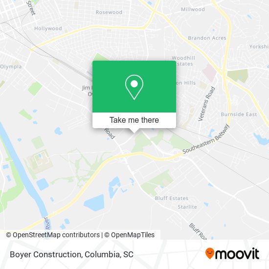 Boyer Construction map