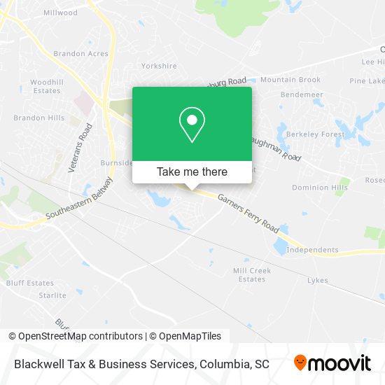 Mapa de Blackwell Tax & Business Services