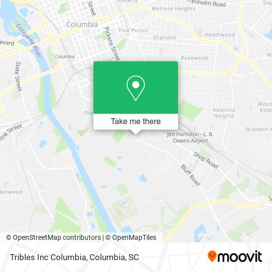 Tribles Inc Columbia map