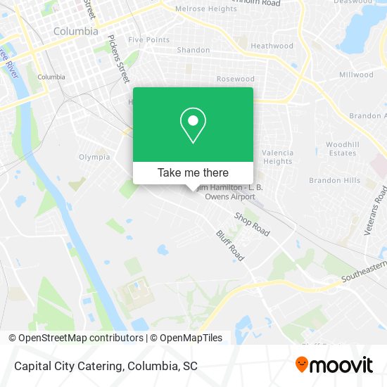 Capital City Catering map