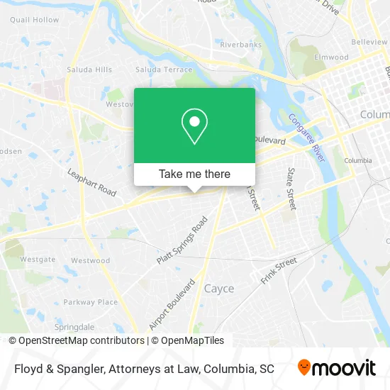 Mapa de Floyd & Spangler, Attorneys at Law