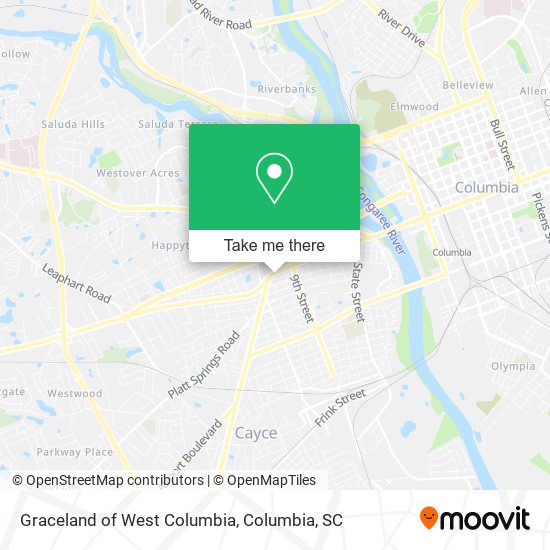 Graceland of West Columbia map
