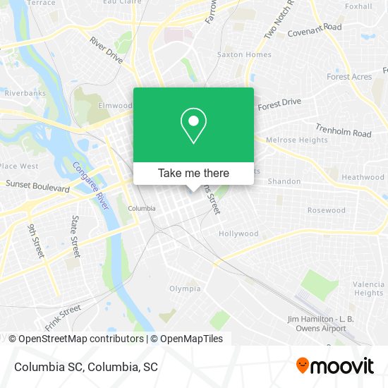 Columbia SC map