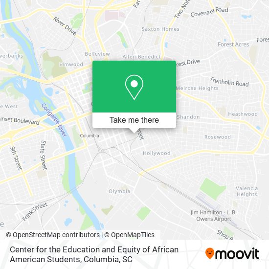 Mapa de Center for the Education and Equity of African American Students