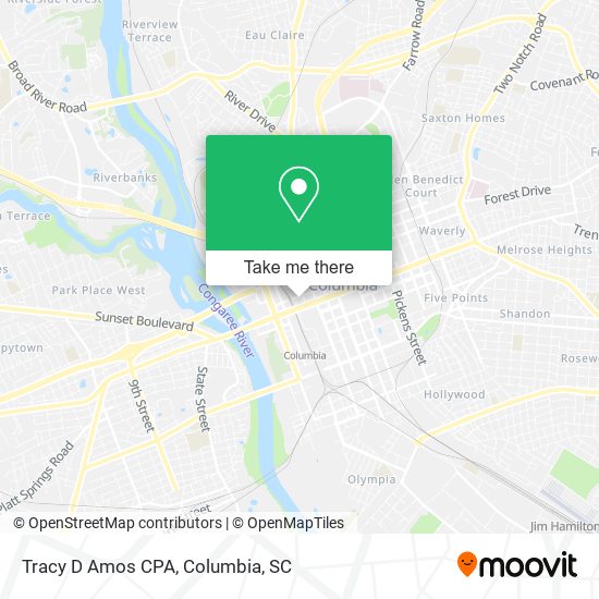 Tracy D Amos CPA map