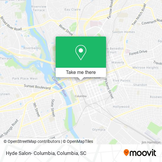 Mapa de Hyde Salon- Columbia