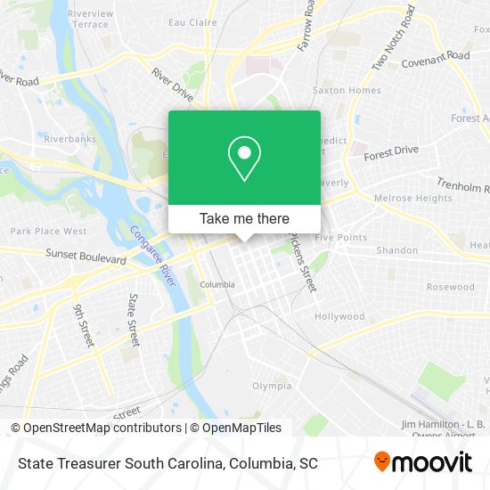 State Treasurer South Carolina map