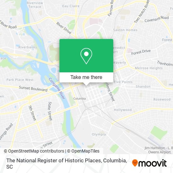 The National Register of Historic Places map