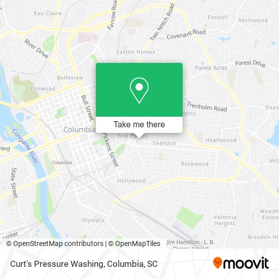 Curt's Pressure Washing map