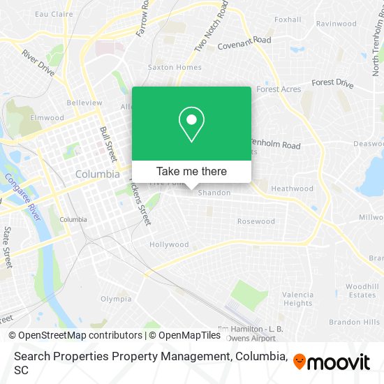 Mapa de Search Properties Property Management