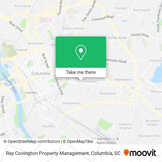 Ray Covington Property Management map