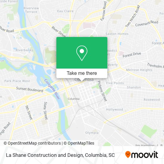 La Shane Construction and Design map