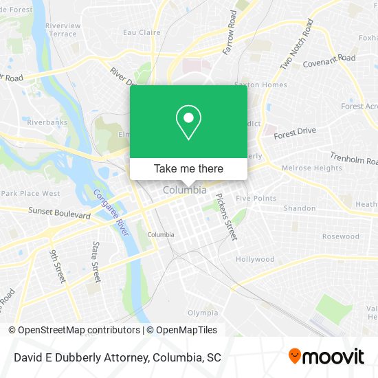 Mapa de David E Dubberly Attorney