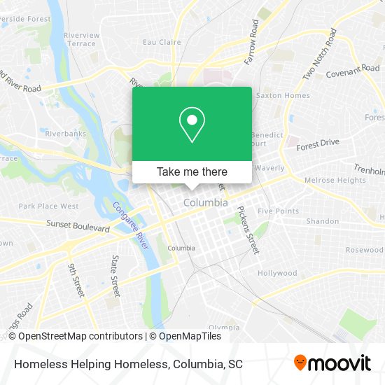 Homeless Helping Homeless map