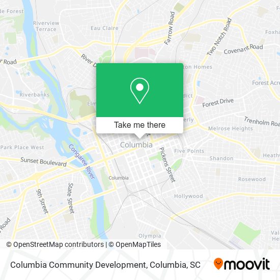 Columbia Community Development map