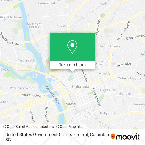 United States Government Courts Federal map