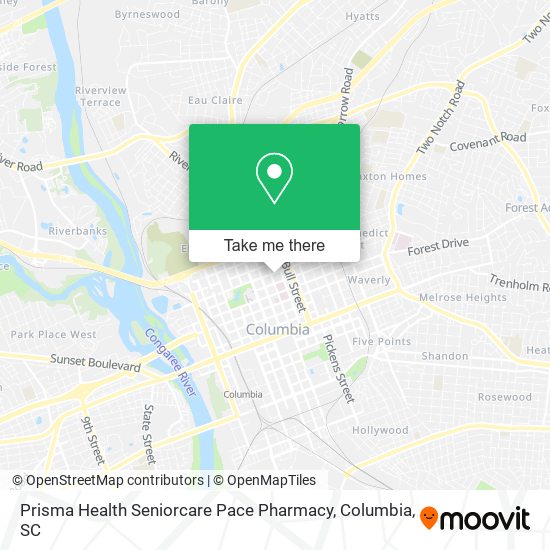 Mapa de Prisma Health Seniorcare Pace Pharmacy