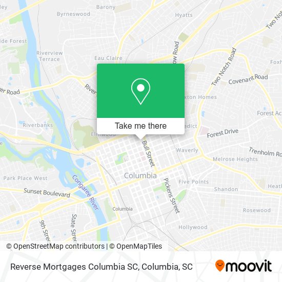 Reverse Mortgages Columbia SC map