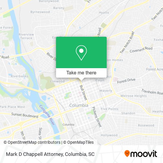 Mark D Chappell Attorney map