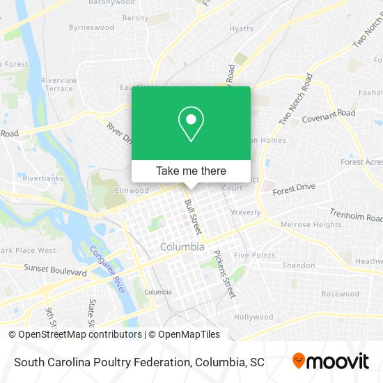 South Carolina Poultry Federation map