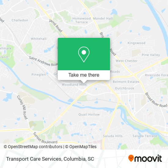Mapa de Transport Care Services
