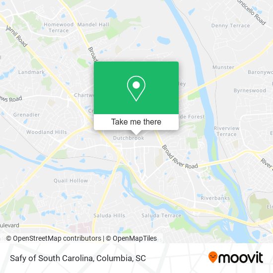 Safy of South Carolina map