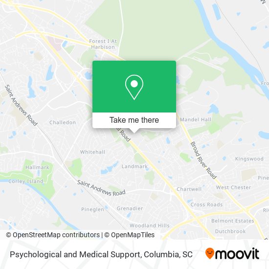 Psychological and Medical Support map